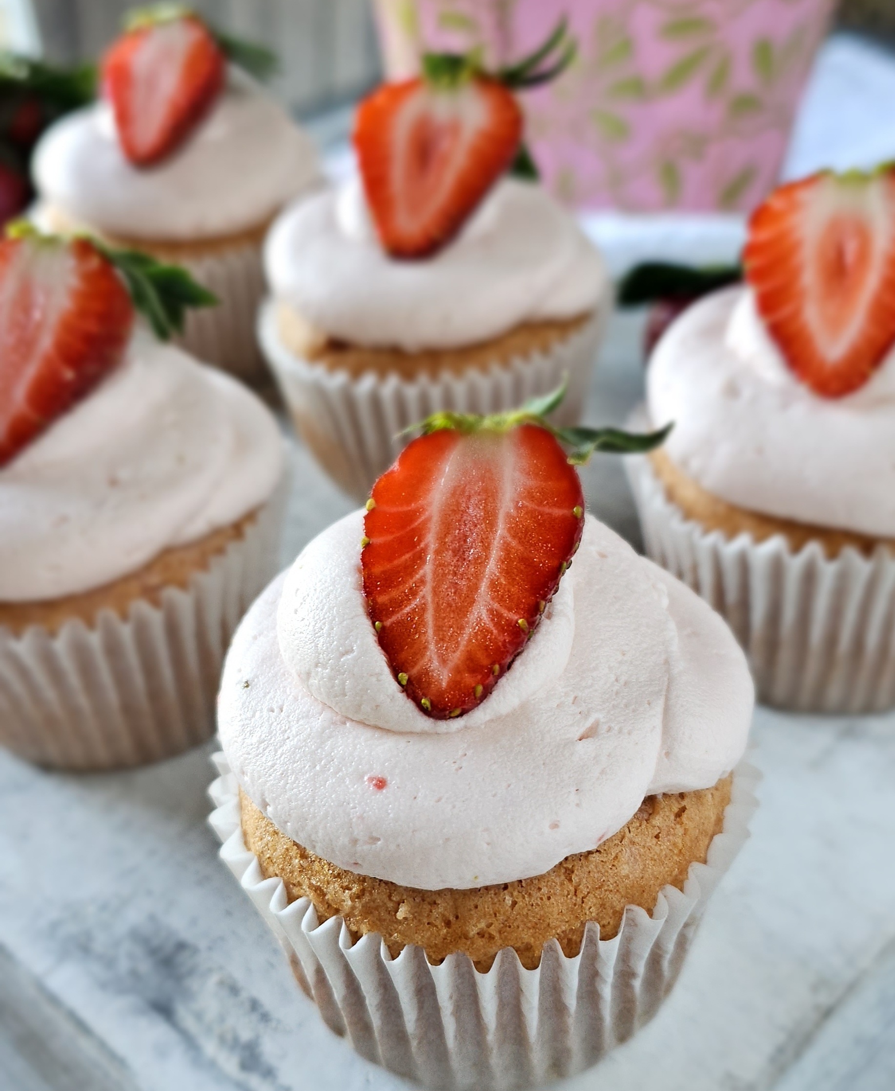 gluten free strawberry cupcake