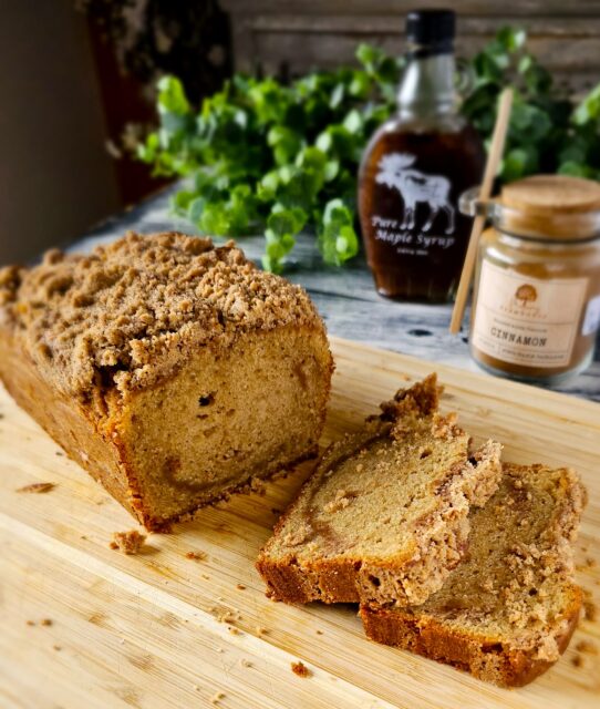 Glute Free Maple Cinnamon Coffee cake bread